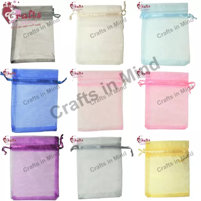 Organza Bags, Wedding Favours, Jewellery Pouch, Gift Bags | 5 Sizes 10 colours!