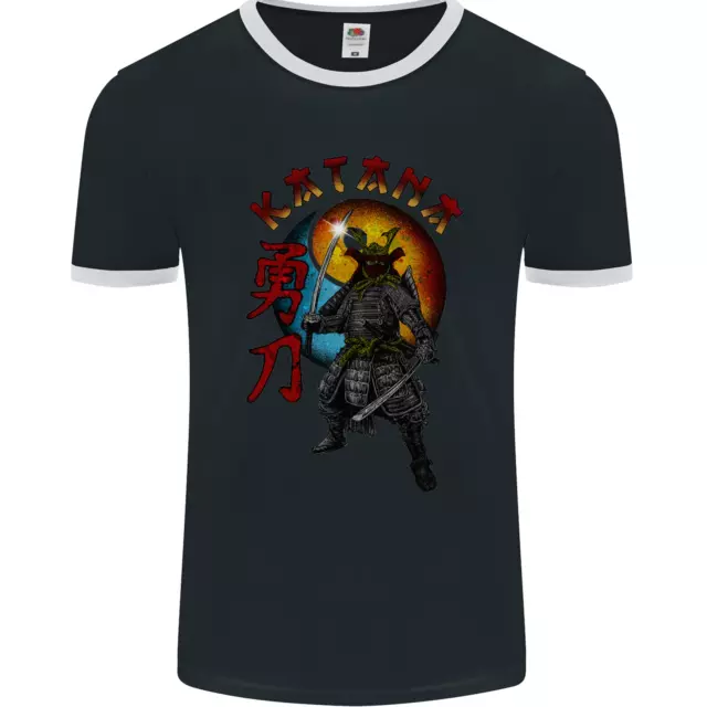Kanata Japanese Warrior Samurai MMA Mens Ringer T-Shirt FotL