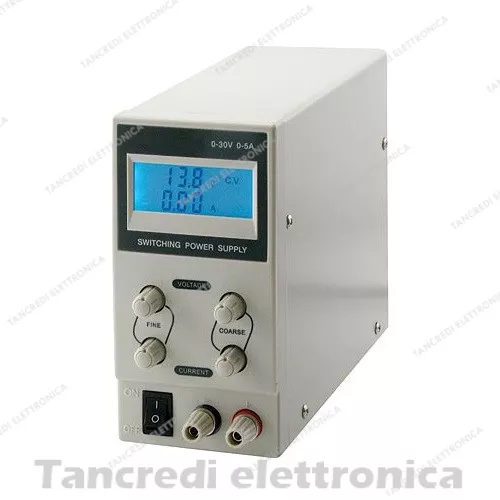 Alimentatore Da Laboratorio Banco Stabilizzato 0-30V 0-5A Di Precisione