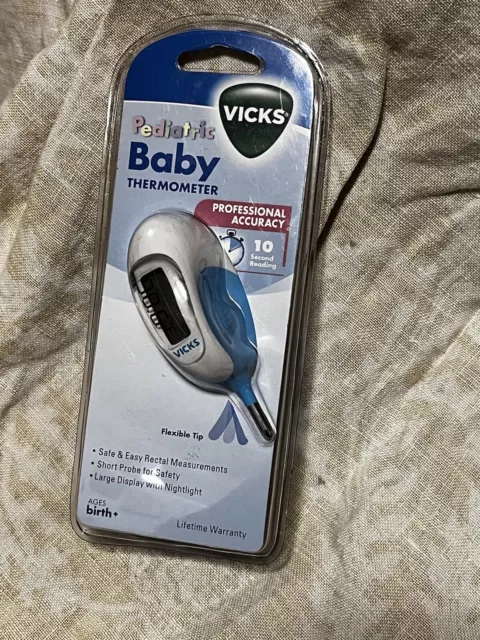 Vicks Pediatric Baby Rectal Thermometer Model V934 Professional Accuracy