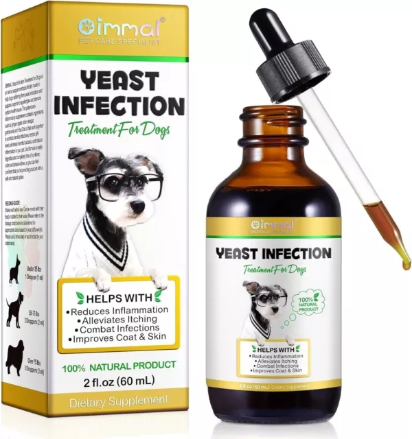 Natural Yeast Infection Treatment for Dogs - Itchy Skin & Ear Relief - UK