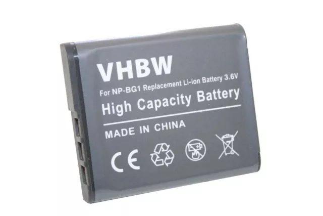 Batterie pour Sony Cybershot DSC-HX10V, DSC-HX20, DSC-HX20V, DSC-HX20VB 950mAh