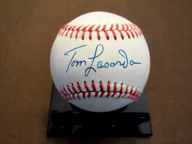 Tommy Tom Lasorda Los Angeles Dodgers Hof Signed Auto Vintage Onl Baseball Jsa