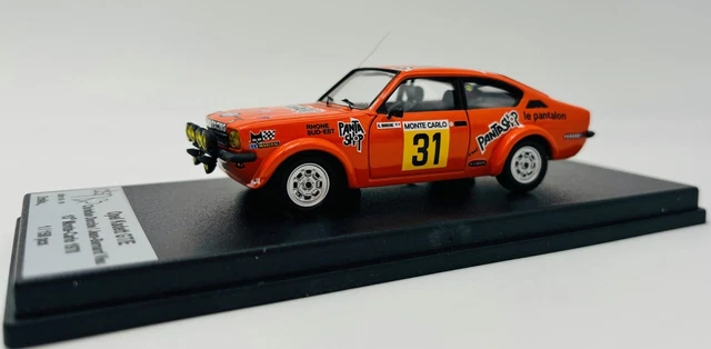 Trofeu Opel Kadett GT/E Monte Carlo 1978 N°29 – Spark 1/43 – Résine – Neuf (prévente)