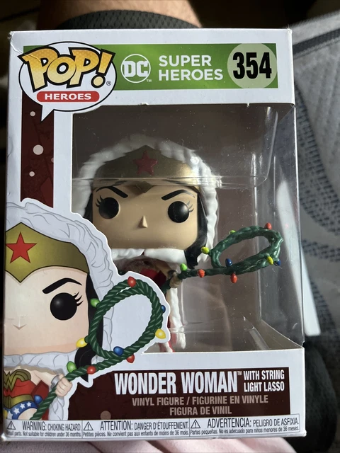 Wonder Woman with Christmas Lights Lasso Holiday #354 Funko Pop DC Heroes