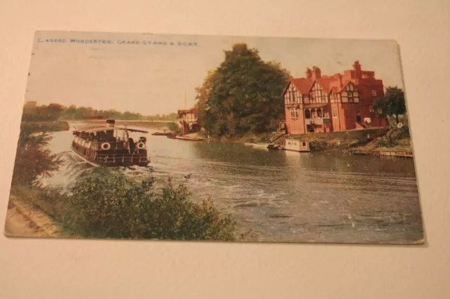 Worcester Grandstand & Boat Posted 1917
