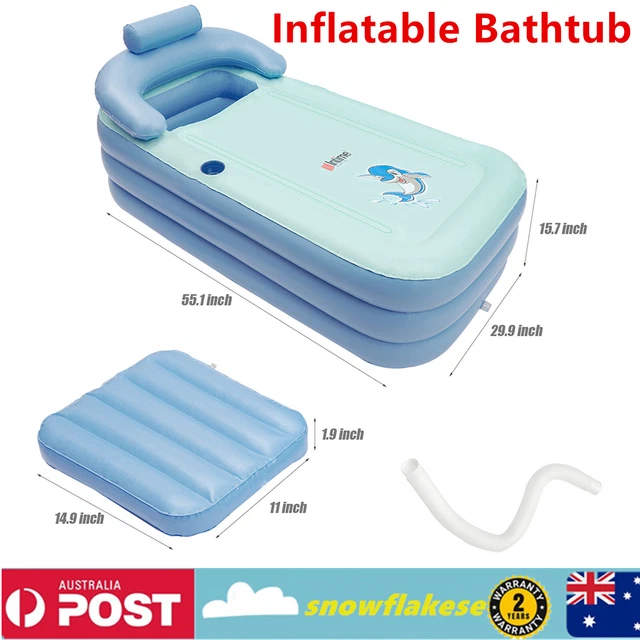 FOLDABLE BATHTUB ADULT Inflatable Bath Tub Tub Home Spa Warm Water Tub ...