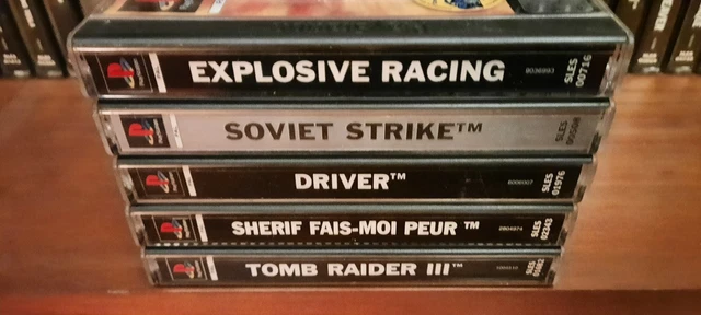 Lot De 10 Jeux PS1 - Version Française - Loose - État Correct