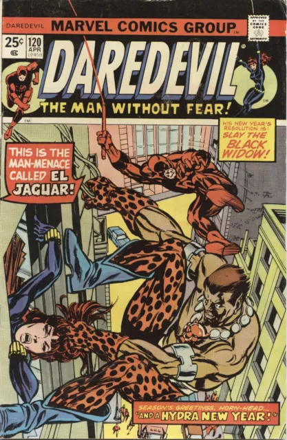 Daredevil #120 (Vol 1, Apr 1975) - 1st appearance El Jaguar