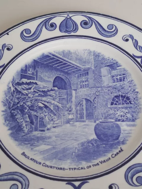 Vintage  70's Plate Scenes  Of Old New Orleans/Crown  Ducal.