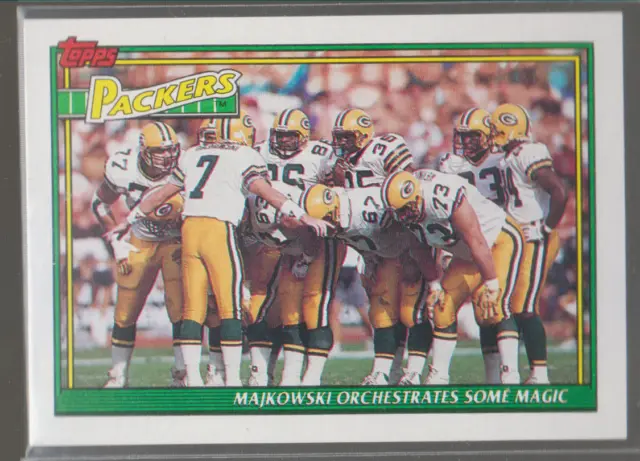 1991 Topps #645: Green Bay Packers Team Card