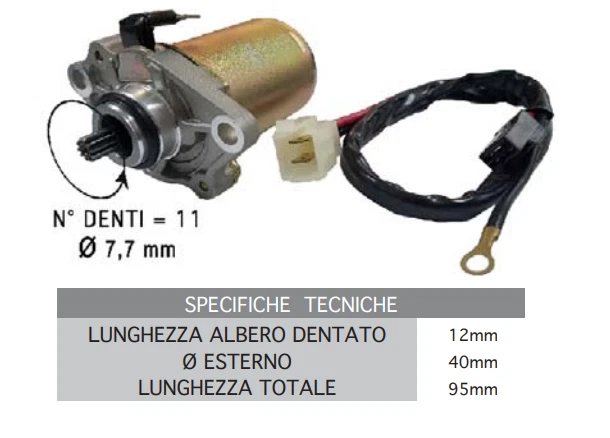 Startermotor Anlasser 101 OCTANE Für SYM Fiddle II 50, Fiddle III 50