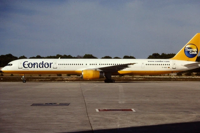 ORIGINAL 35MM COLOUR slide of Condor Boeing 757-330 D-ABOI £0.75 ...