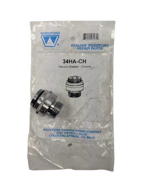 Geuine Woodford 34HA-CH Vacuum Breaker, Chrome fits 25 65 SG6