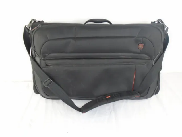 TUMI T-Tech Black Nylon Tri-Fold Carry On Garment Bag Luggage Suitcase