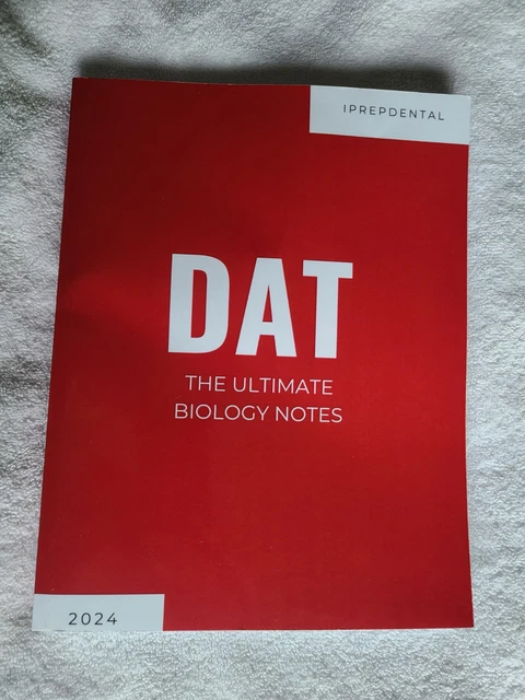 20242025 DAT BIOLOGY Notes by iPrepDental Test Prep paperback book £20.05 PicClick UK