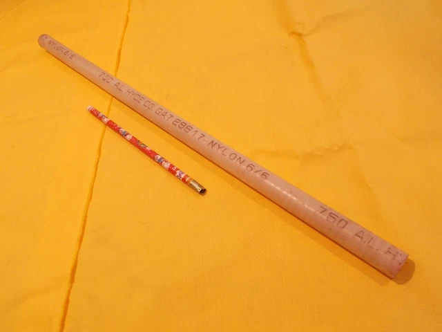 3/4" NYLON ROD machinable plastic round bar bushing stock 3/4" OD x 19 3/4" OAL