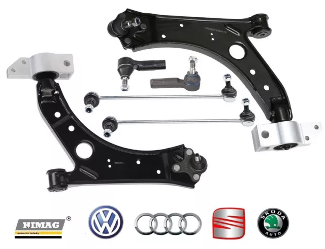 Kit Bracci Biellette Testine Sospensione Anteriore per Audi A3 8P1 VW Golf V 5