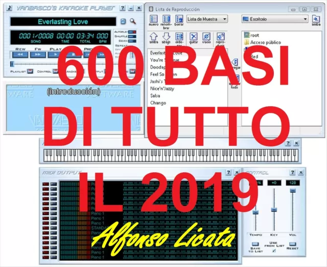 Basi Karaoke Midi Di Tutto Il  2019 - N. 600 Basi Vanbasco