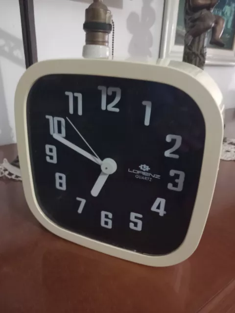 orologio da parete originale vintage lorenz quartz the space age design