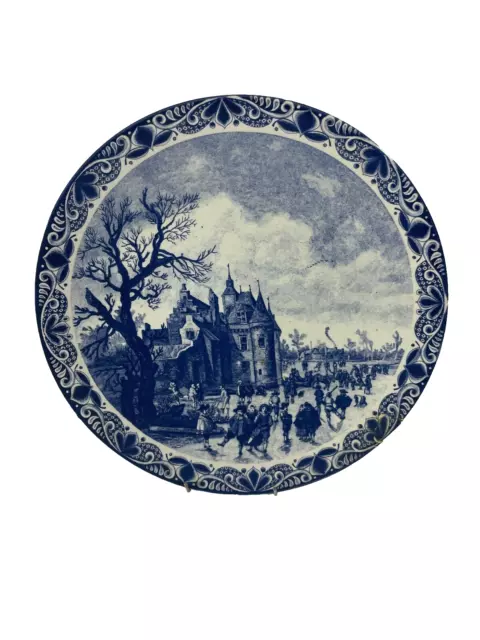 Antique Delft Blauw Chemkefa Large Charger Plate (A\F)