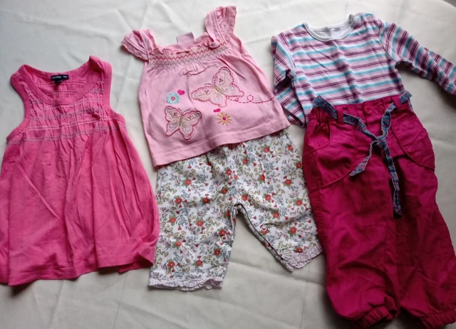 Baby Girls 3-9 months bundle Pink Floral M&S John Lewis Zara Next Mothercare 9