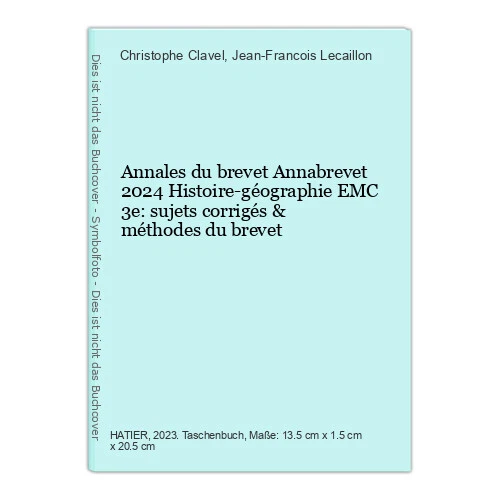 ANNALES DU BREVET Annabrevet 2024 Histoiregéographie EMC 3e sujets