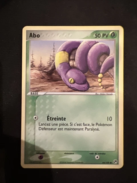 Carte Pokémon COMMUNE Abo 64/100 EX Tempête de Sable Bloc EX FR