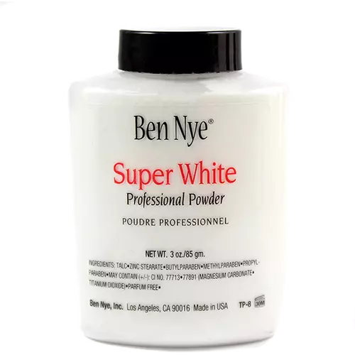 Ben Nye Super White Authentic Face Powder 3 oz / 85 GR