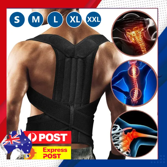 Back Posture Corrector Magnetic Shoulder Support Brace Belt Therapy Men Women AU