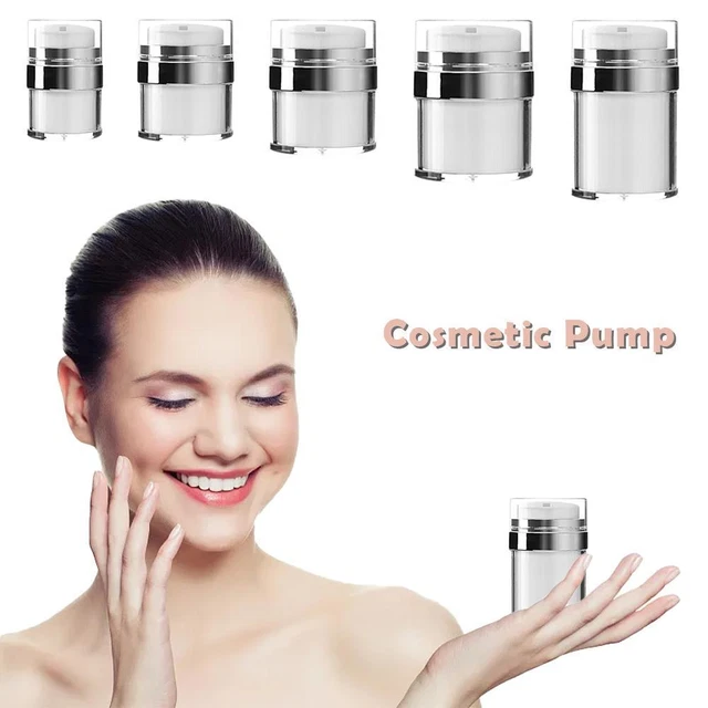 Airless Pump Jar Empty Acrylic Cream Bottle Refillable Containf N Cosmetic- J8R0