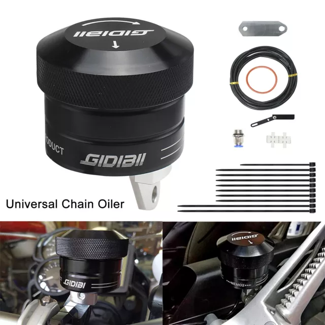 Universal Motorcycle Chain Oiler Lubrication System For Honda Suzuki Yamaha BMW