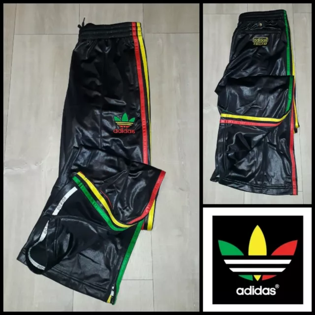 udbytte delikatesse pakke ADIDAS CHILE 62 Track pants rare retro jamaique rasta shiny size S $120.00  - PicClick