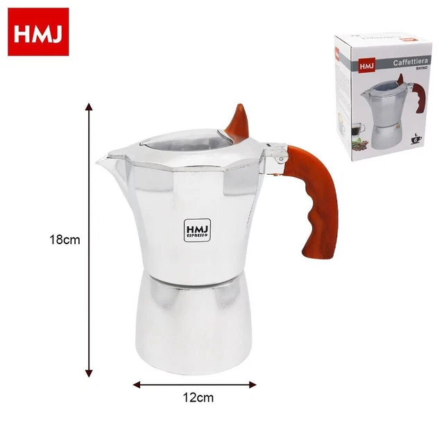 Expresso Machine À Cafetière Moka Café Rhino 6 Tasses Hmj