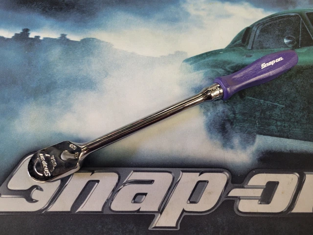 Snap On Hard Handle Dark Purple Handle, 3/8" Drive Ratchet, FHLD80A