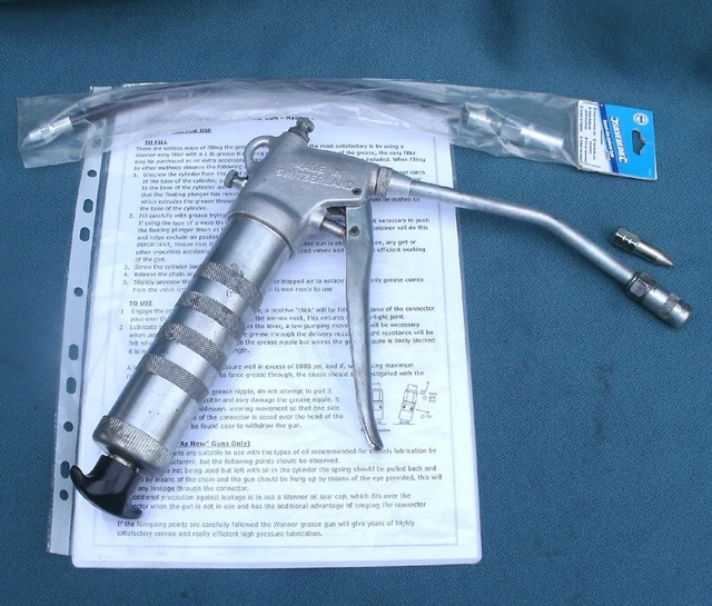 WANNER GREASE GUN / Pump, 315 High Pressure Inc Flex, Cone Nozzle