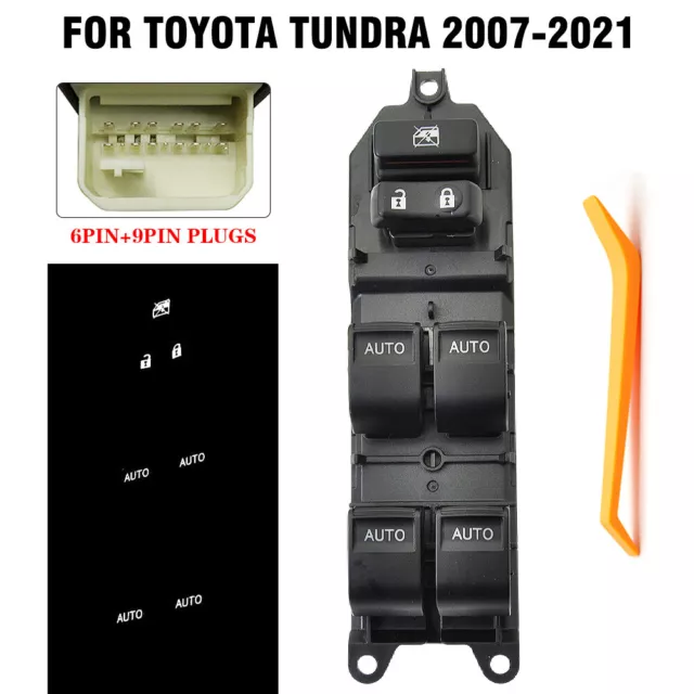 Driver Side LED Power Window Switch Auto Down Up Fit for Toyota Tundra 2007-2021