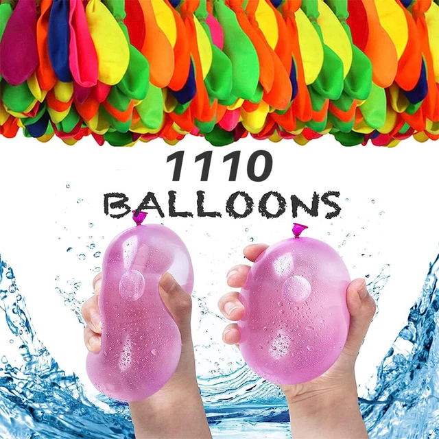 Wasserballon Pumpe Set - 500 Ballons Mit 1,5L Füllflasche