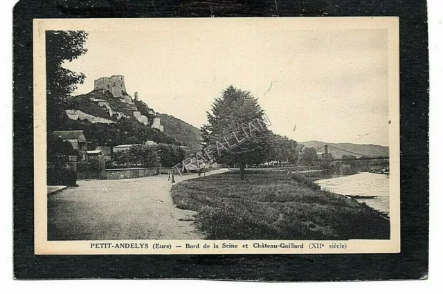 cpa 27 PETIT-ANDELYS - Bord de la Seine and Château-Gaillard