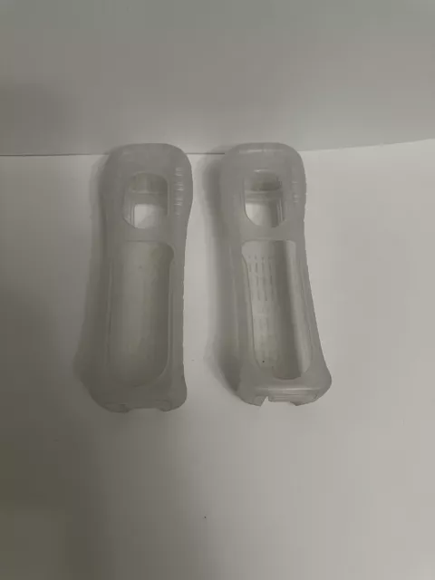 Lot Of 2 Nintendo Wii OEM Remote Sleeve Silicone Rubber For Motion Plus Adapter