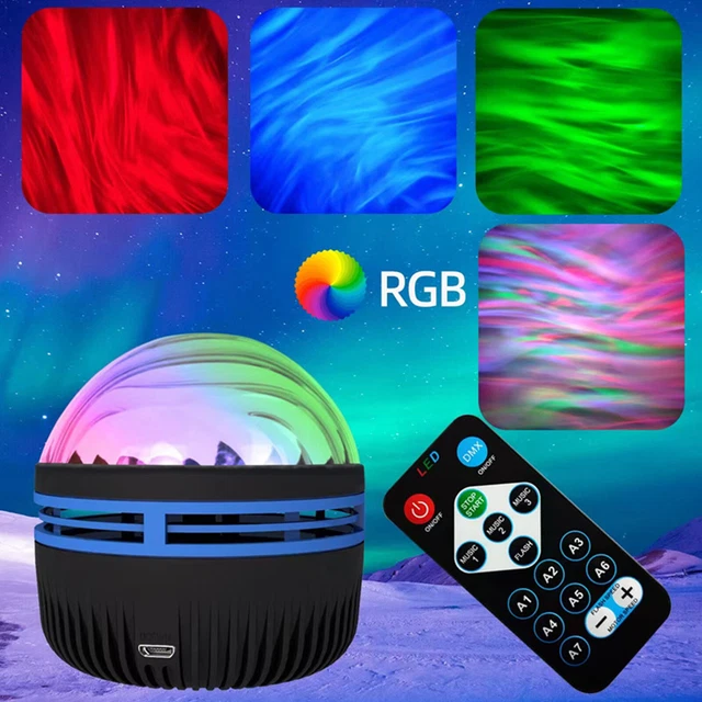 WATER RIPPLE PROJECTOR Light Remote Control Northern Projection LED