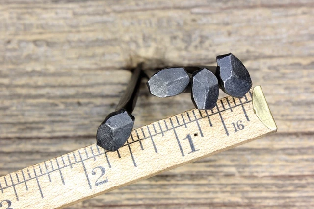 3" Rose Head 25 Square Nails Wrought Iron Vintage Spikes Antique Decorative Look 3