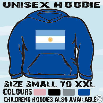Argentina Flag Emblem Unisex Hoodie Hooded Top