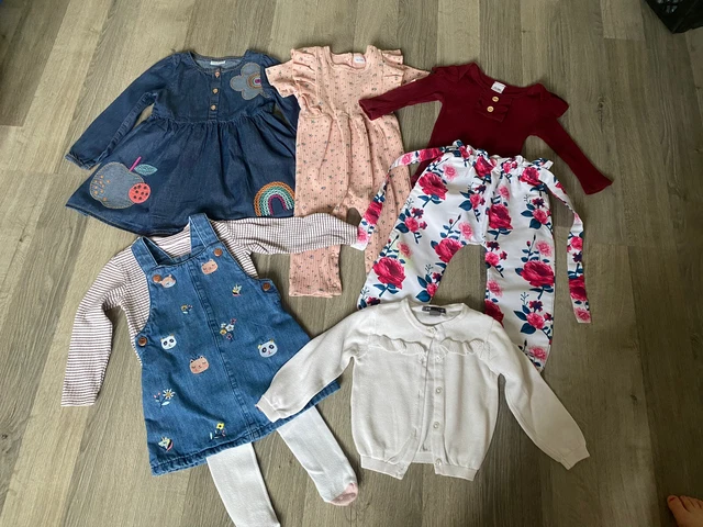 ❤️ Baby Girl Outfit Bundle- 12-18 Months, Next, Pat Pat, Primark etc ❤️ A48