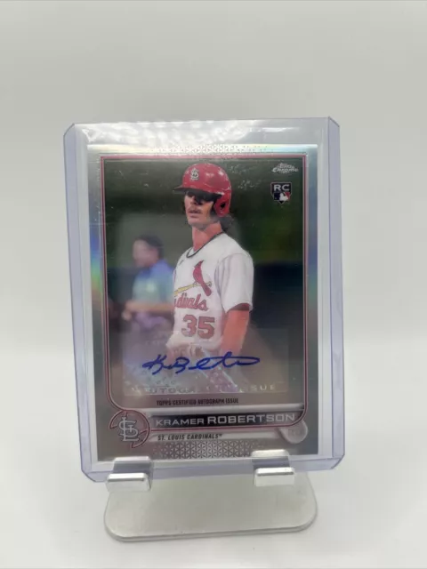 Kramer Robertson Auto 2022 Topps Chrome Rookie