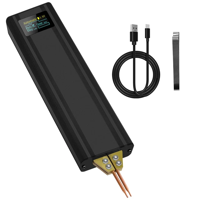 Saldatrice a punti portatile a batteria con interfaccia di ricarica USB