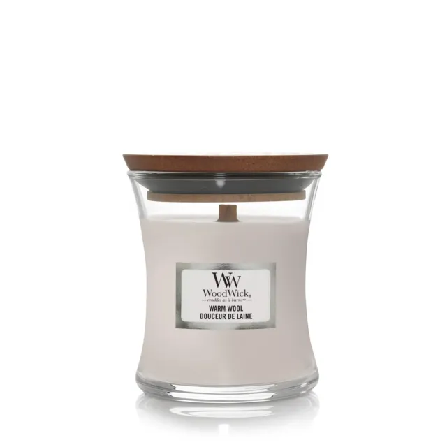 WoodWick Candle Warm Wool Mini Hourglass Scent Decor Gift Fragrance