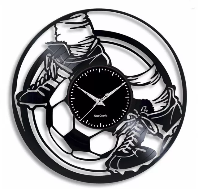 Orologio disco vinile clock orologio da parete   a tema  sport  calcio