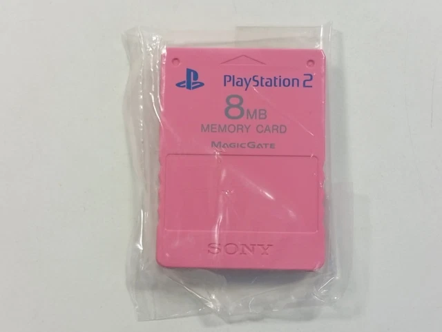 MEMORY CARD - CARTE MEMOIRE SONY PLAYSTATION 2  PS2  -  PINK Rose Euro Neuf New