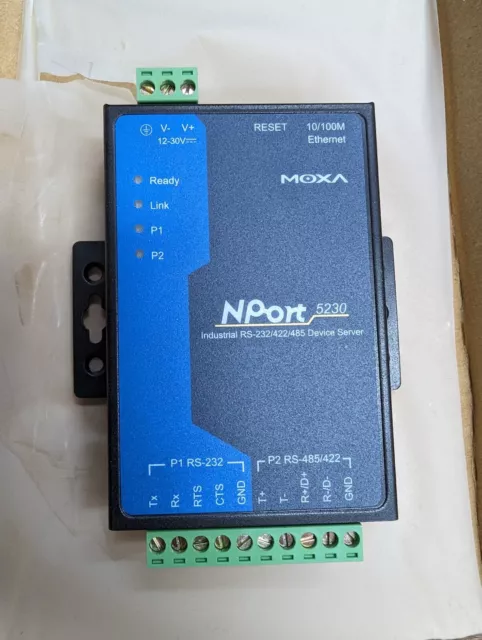 NPORT 5230 Server für serielle Geräte 100 Mbps Serial Ports - 2 RS232 RS422 MOXA
